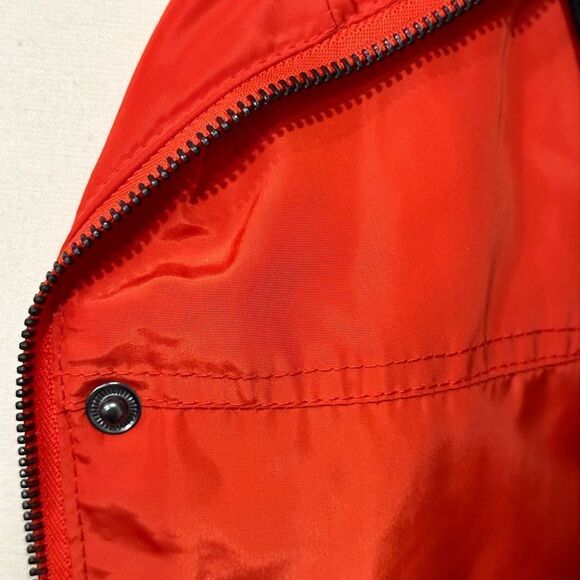 French Connection Flight Jacket in the Size Large in Orange Color - Picture 9 of 14